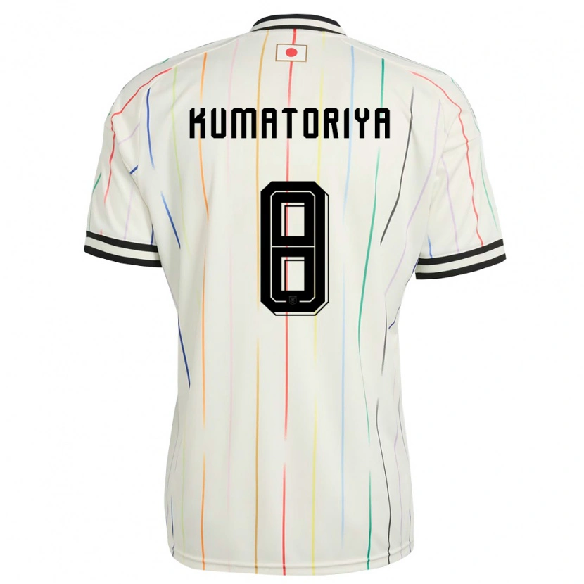 Danxen Mujer Camiseta Japón Issei Kumatoriya #8 Blanco Negro 2ª Equipación 26-28 La Camisa México