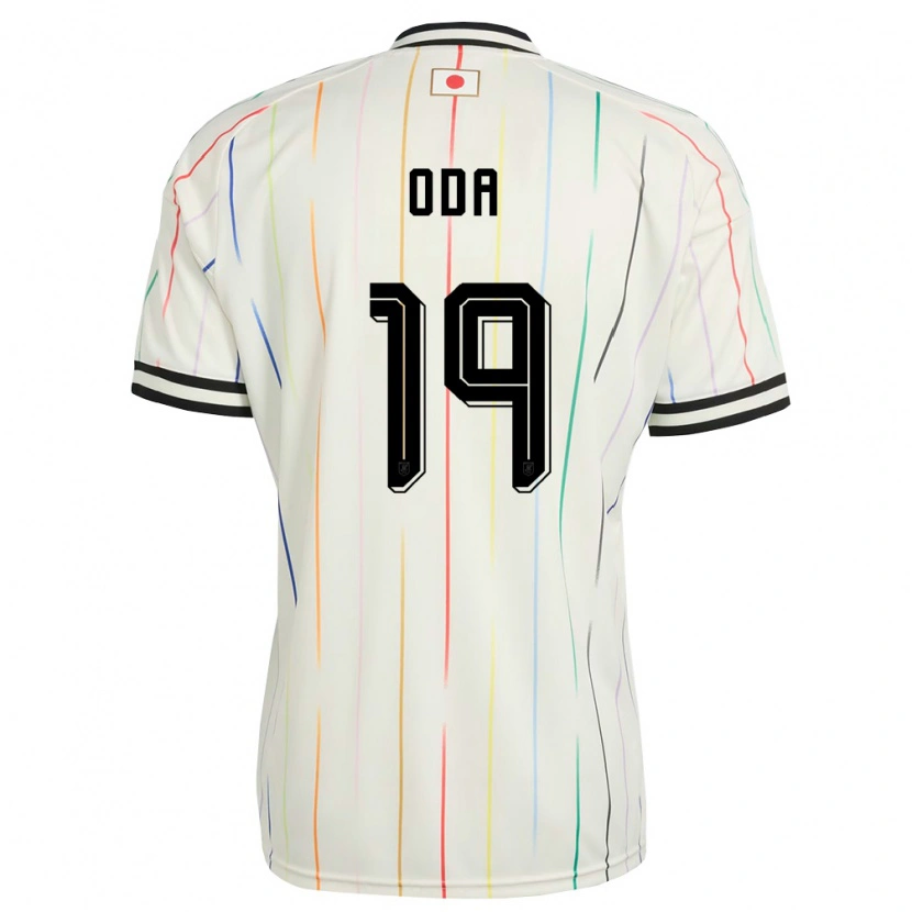 Danxen Mujer Camiseta Japón Yutaro Oda #19 Blanco Negro 2ª Equipación 26-28 La Camisa México