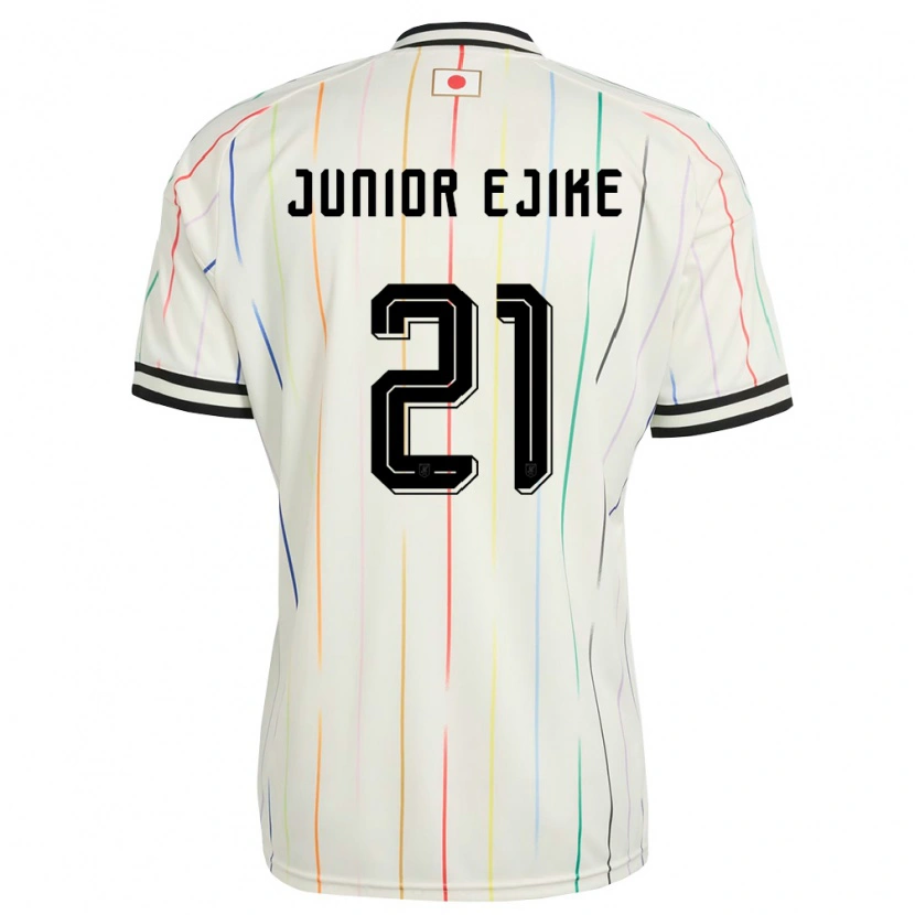 Danxen Mujer Camiseta Japón Ibuki Vincent Junior Ejike #21 Blanco Negro 2ª Equipación 26-28 La Camisa México