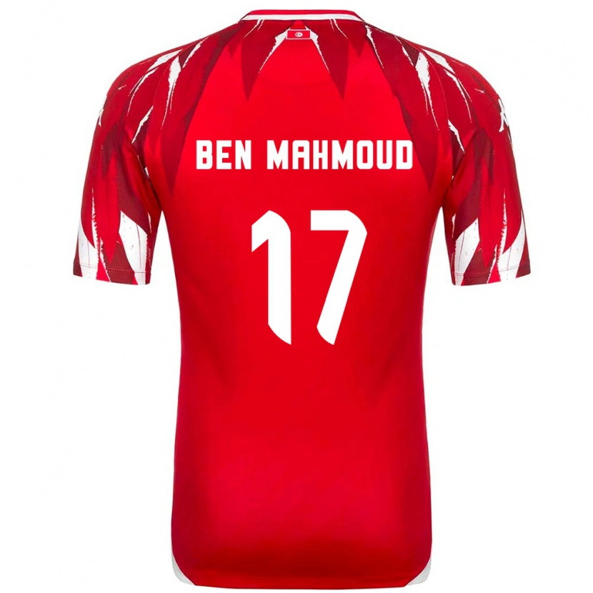 Danxen Mujer Camiseta Túnez Yessine Ben Mahmoud #17 Rojo Blanco 2ª Equipación 26-28 La Camisa México