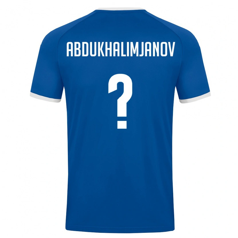 Danxen Niño Camiseta Uzbekistán Timur Abdukhalimjanov #0 Azul Real Blanco 1ª Equipación 26-28 La Camisa México