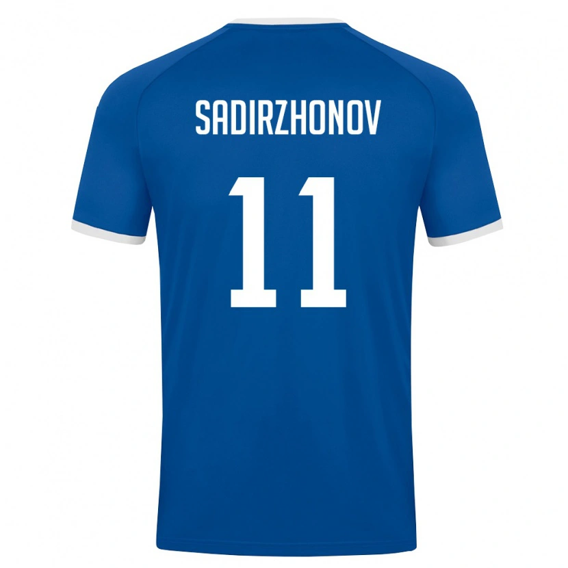 Danxen Niño Camiseta Uzbekistán Sukhrob Sadirzhonov #11 Azul Real Blanco 1ª Equipación 26-28 La Camisa México