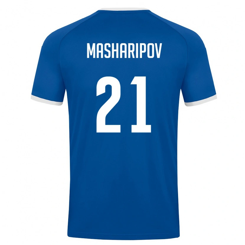 Danxen Niño Camiseta Uzbekistán Akbar Masharipov #21 Azul Real Blanco 1ª Equipación 26-28 La Camisa México