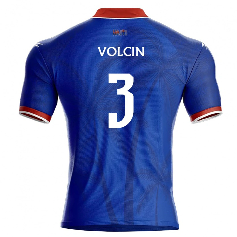 Danxen Niño Camiseta Haití Stanley Volcin #3 Azul Rojo Blanco 1ª Equipación 26-28 La Camisa México