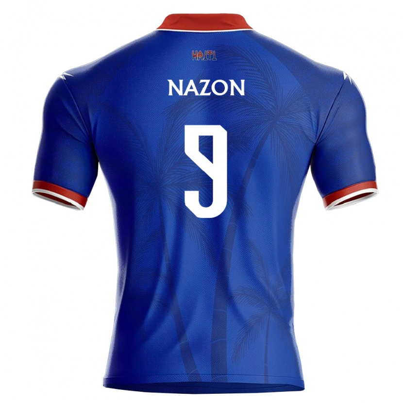 Danxen Niño Camiseta Haití Duckens Nazon #9 Azul Rojo Blanco 1ª Equipación 26-28 La Camisa México
