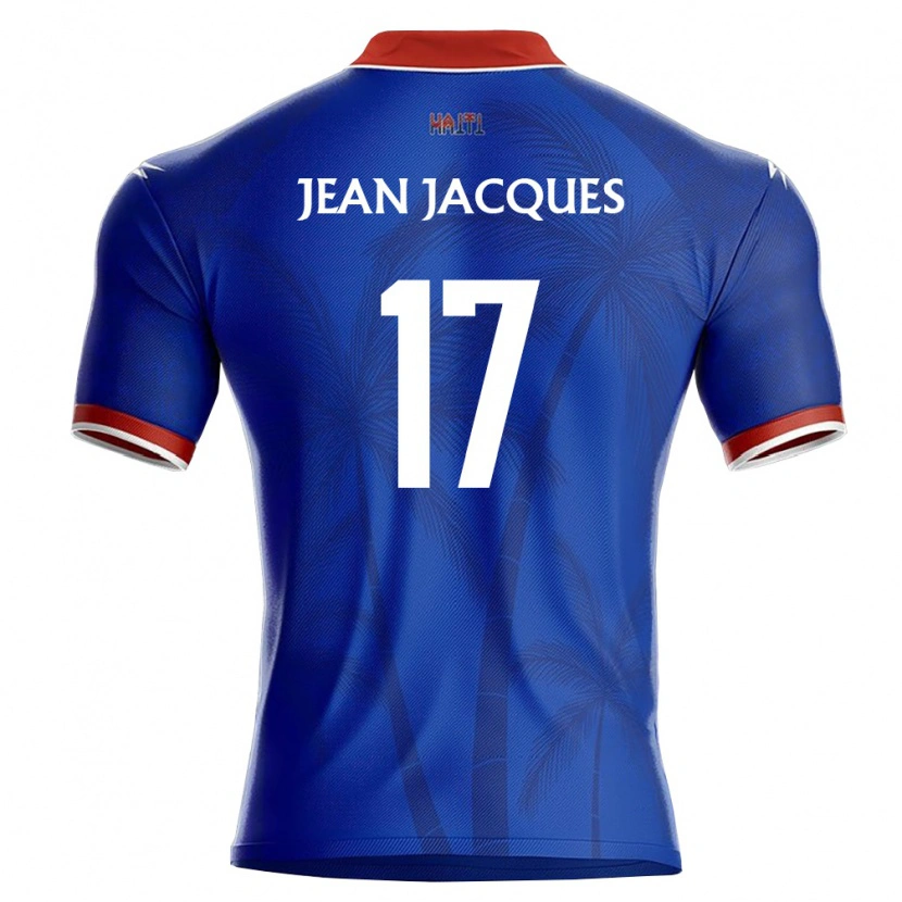 Danxen Niño Camiseta Haití Danley Jean Jacques #17 Azul Rojo Blanco 1ª Equipación 26-28 La Camisa México