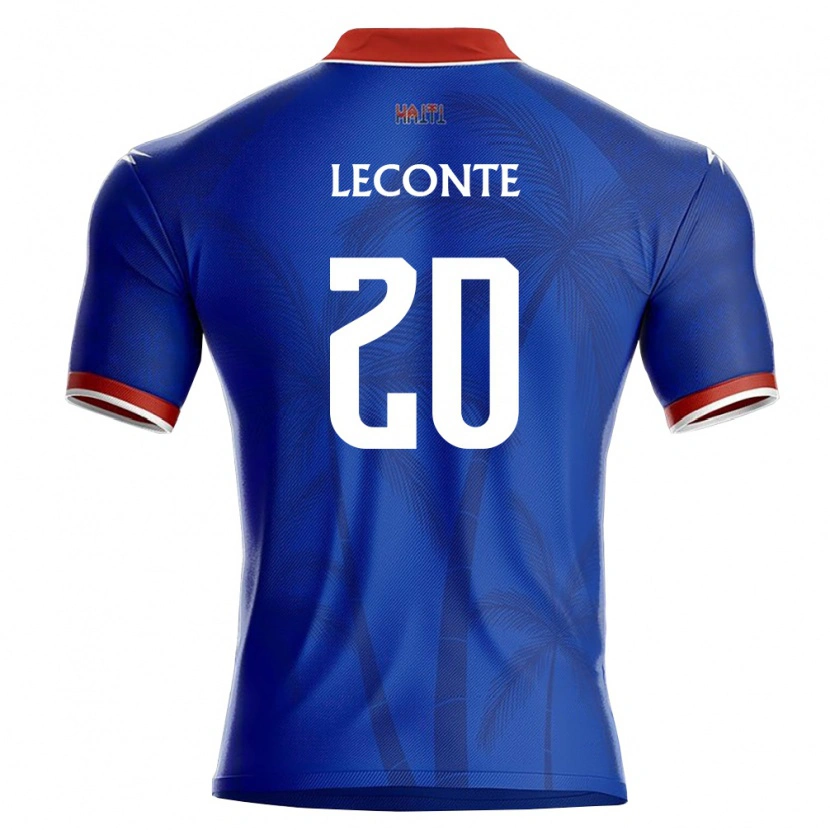 Danxen Niño Camiseta Haití Will Leconte #20 Azul Rojo Blanco 1ª Equipación 26-28 La Camisa México