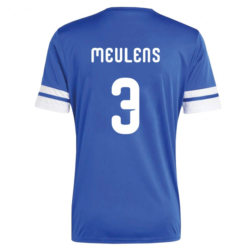 Danxen Niño Camiseta Curazao Giordinelo Meulens #3 Marino Blanco 1ª Equipación 26-28 La Camisa México