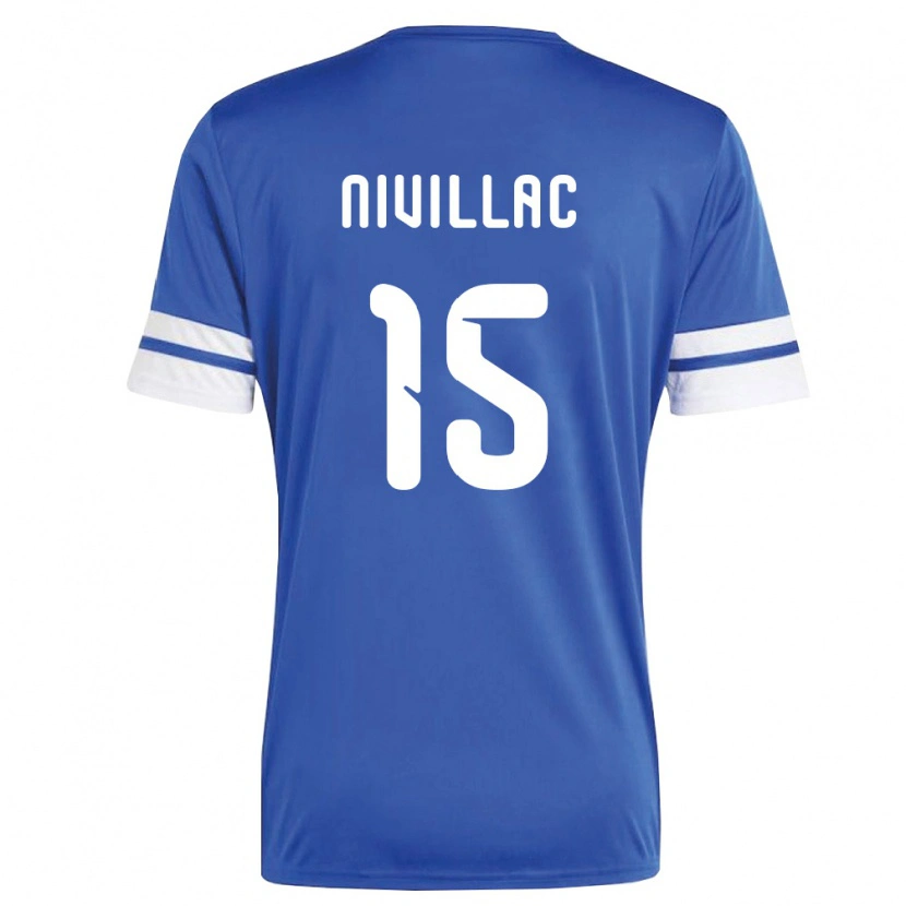 Danxen Niño Camiseta Curazao Rayen Nivillac #15 Marino Blanco 1ª Equipación 26-28 La Camisa México