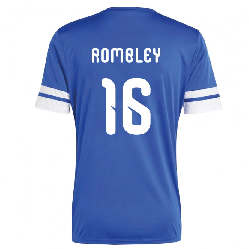 Danxen Niño Camiseta Curazao Shermayn Rombley #16 Marino Blanco 1ª Equipación 26-28 La Camisa México