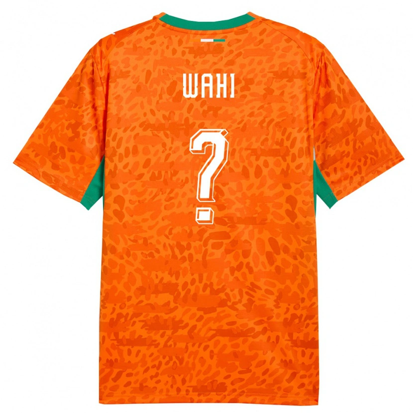 Danxen Niño Camiseta Costa De Marfil Elye Wahi #0 Naranja Verde Blanco 1ª Equipación 26-28 La Camisa México