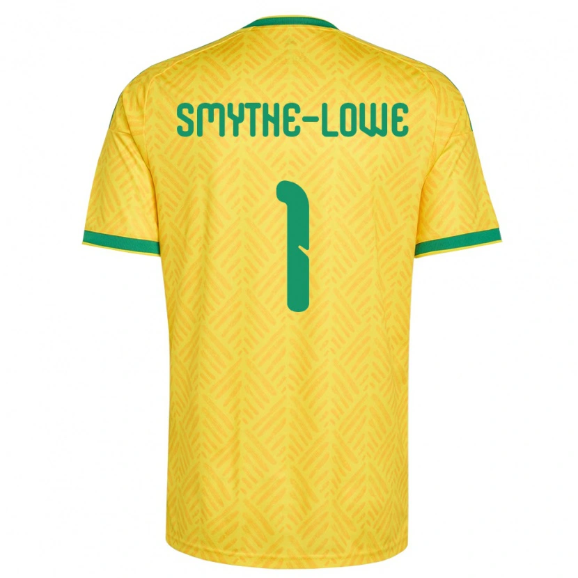 Danxen Niño Camiseta Sudáfrica Fletcher Smythe-Lowe #1 Amarillo Verde 1ª Equipación 26-28 La Camisa México