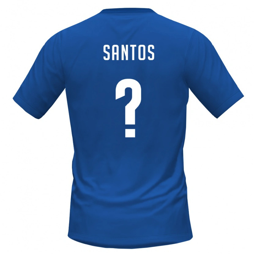 Danxen Niño Camiseta Cabo Verde Ayoni Santos #0 Azul Real Rojo 1ª Equipación 26-28 La Camisa México