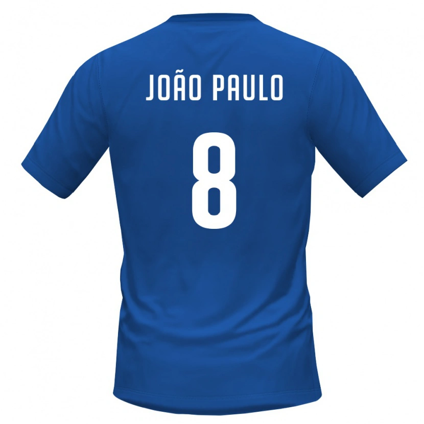 Danxen Niño Camiseta Cabo Verde João Paulo #8 Azul Real Rojo 1ª Equipación 26-28 La Camisa México