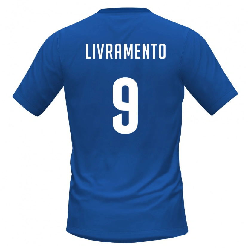 Danxen Niño Camiseta Cabo Verde Dailon Livramento #9 Azul Real Rojo 1ª Equipación 26-28 La Camisa México