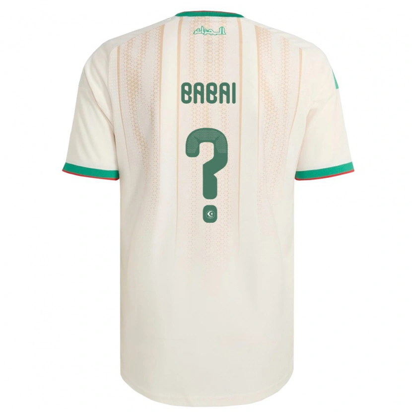 Danxen Niño Camiseta Argelia Nazim Babaï #0 Marfil Verde Rojo 1ª Equipación 26-28 La Camisa México