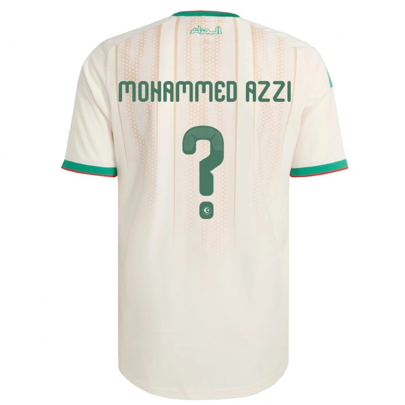 Danxen Niño Camiseta Argelia Mostefa Mohammed Azzi #0 Marfil Verde Rojo 1ª Equipación 26-28 La Camisa México