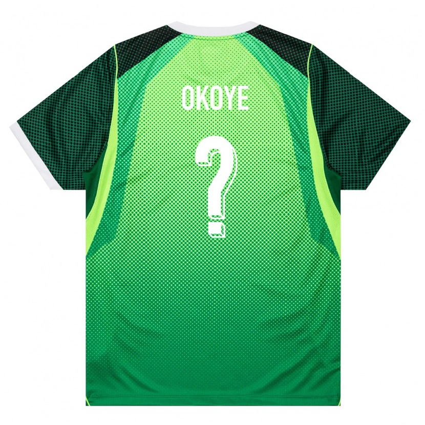 Danxen Niño Camiseta Nigeria Maduka Okoye #0 Verde Blanco 1ª Equipación 26-28 La Camisa México