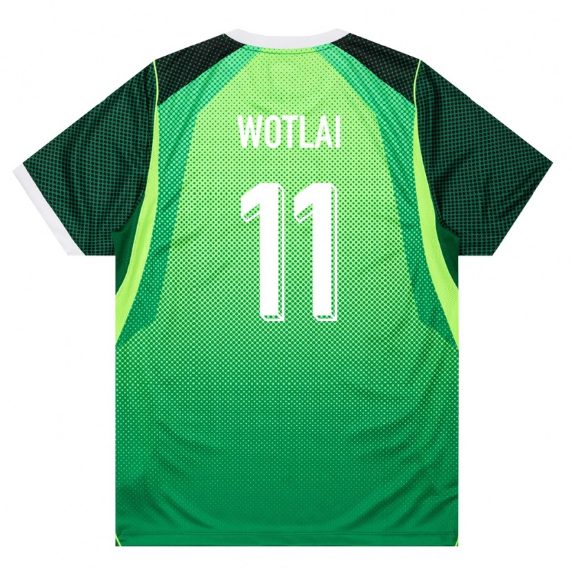 Danxen Niño Camiseta Nigeria Daniel Wotlai #11 Verde Blanco 1ª Equipación 26-28 La Camisa México