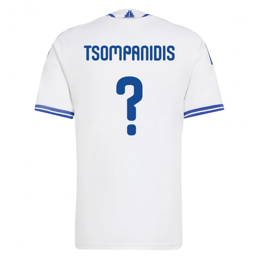 Danxen Niño Camiseta Grecia Alexandros Tsompanidis #0 Blanco Azul 1ª Equipación 26-28 La Camisa México