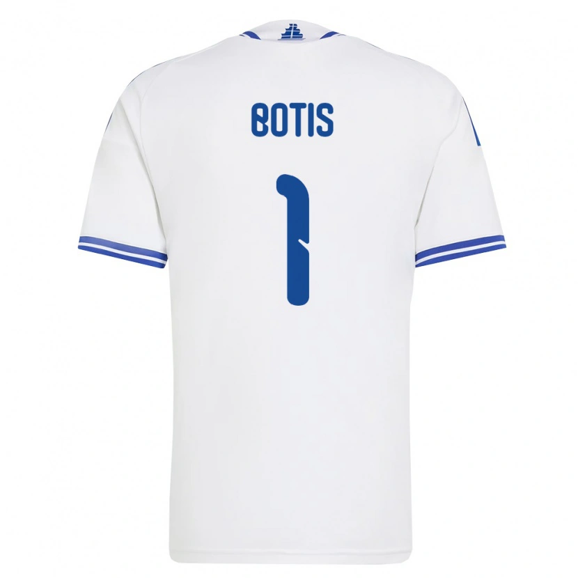 Danxen Niño Camiseta Grecia Nikolaos Botis #1 Blanco Azul 1ª Equipación 26-28 La Camisa México