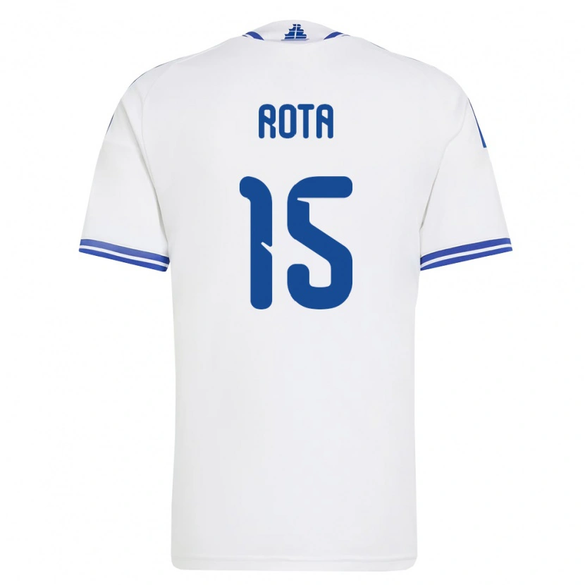 Danxen Niño Camiseta Grecia Lazaros Rota #15 Blanco Azul 1ª Equipación 26-28 La Camisa México
