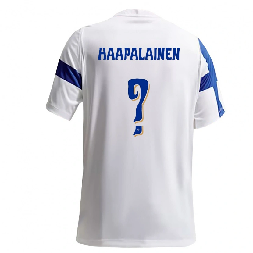 Danxen Niño Camiseta Finlandia Ruslan Haapalainen #0 Blanco Azul 1ª Equipación 26-28 La Camisa México