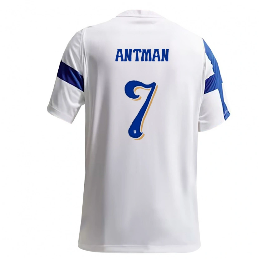 Danxen Niño Camiseta Finlandia Oliver Antman #7 Blanco Azul 1ª Equipación 26-28 La Camisa México