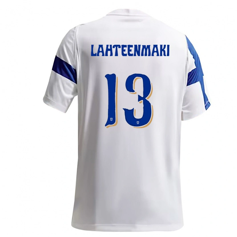 Danxen Niño Camiseta Finlandia Juho Lähteenmäki #13 Blanco Azul 1ª Equipación 26-28 La Camisa México