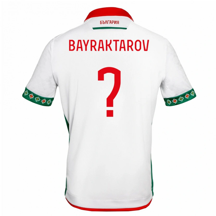 Danxen Niño Camiseta Bulgaria Alex Bayraktarov #0 Blanco Verde Rojo 1ª Equipación 26-28 La Camisa México