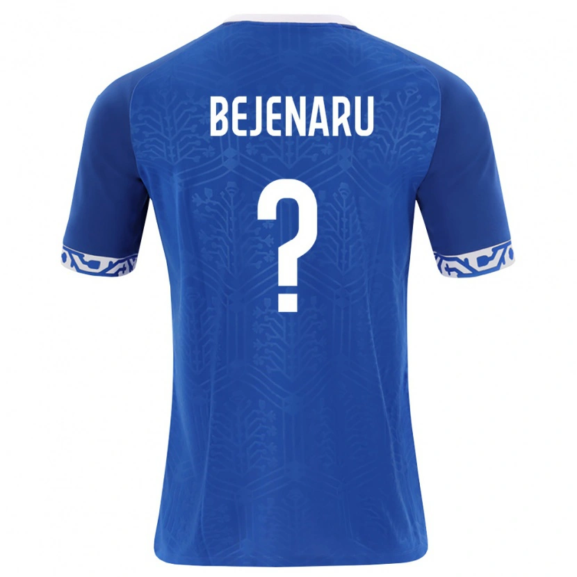 Danxen Niño Camiseta Moldavia Nelu Bejenaru #0 Azul Real Blanco 1ª Equipación 26-28 La Camisa México
