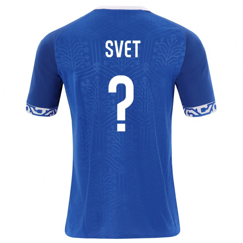 Danxen Niño Camiseta Moldavia Stanislav Svet #0 Azul Real Blanco 1ª Equipación 26-28 La Camisa México