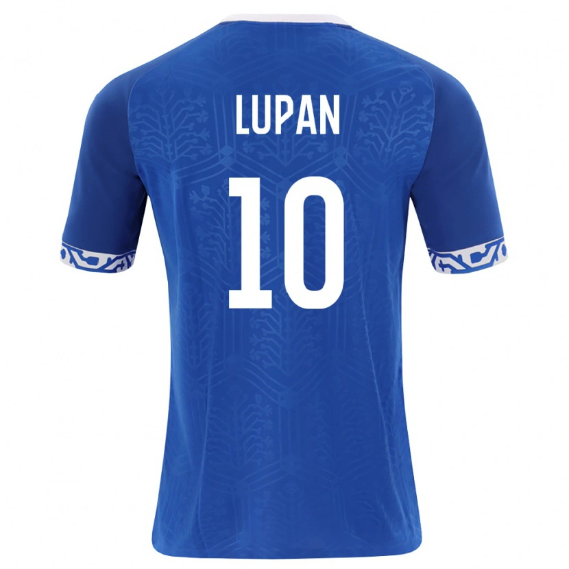 Danxen Niño Camiseta Moldavia Mihai Lupan #10 Azul Real Blanco 1ª Equipación 26-28 La Camisa México