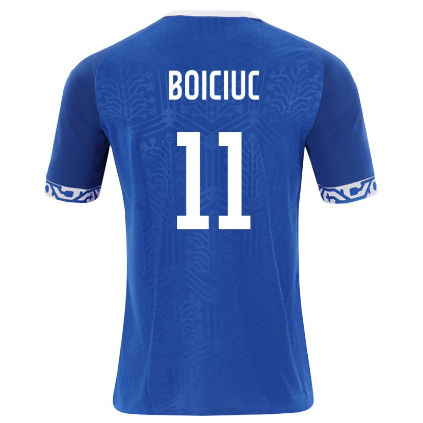 Danxen Niño Camiseta Moldavia Alexandru Boiciuc #11 Azul Real Blanco 1ª Equipación 26-28 La Camisa México