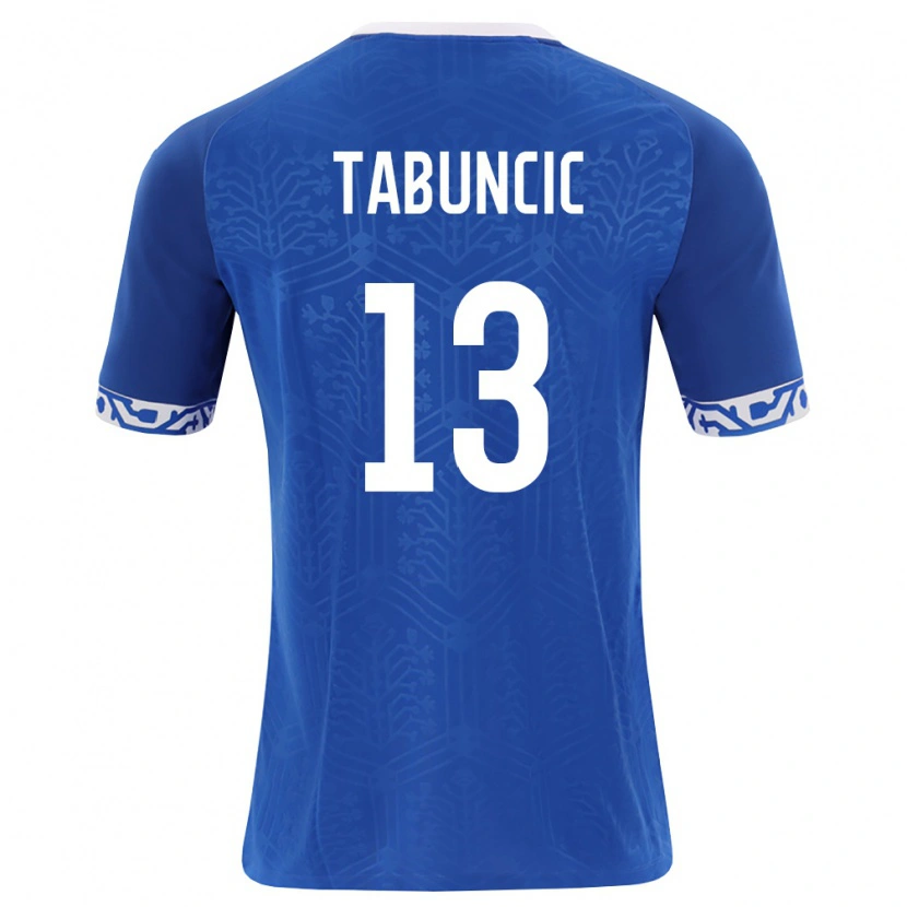 Danxen Niño Camiseta Moldavia Alexandru Tabuncic #13 Azul Real Blanco 1ª Equipación 26-28 La Camisa México