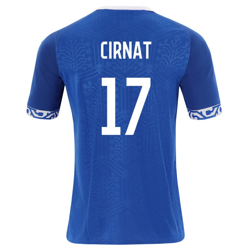 Danxen Niño Camiseta Moldavia Maxim Cirnat #17 Azul Real Blanco 1ª Equipación 26-28 La Camisa México