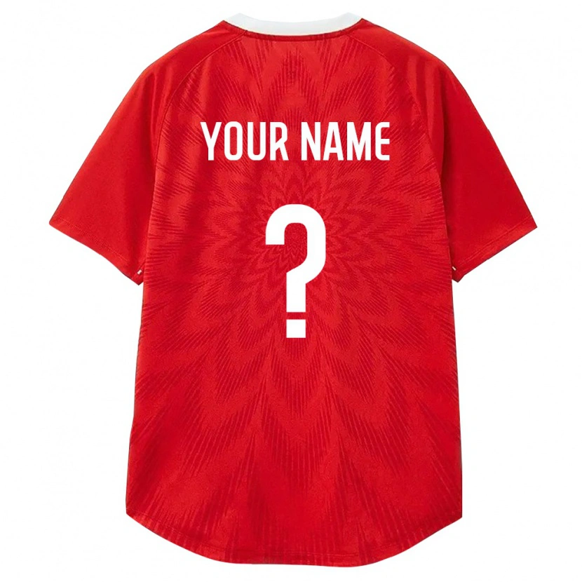 Danxen Niño Camiseta Rusia Su Nombre #0 Rojo Blanco Marrón 1ª Equipación 26-28 La Camisa México