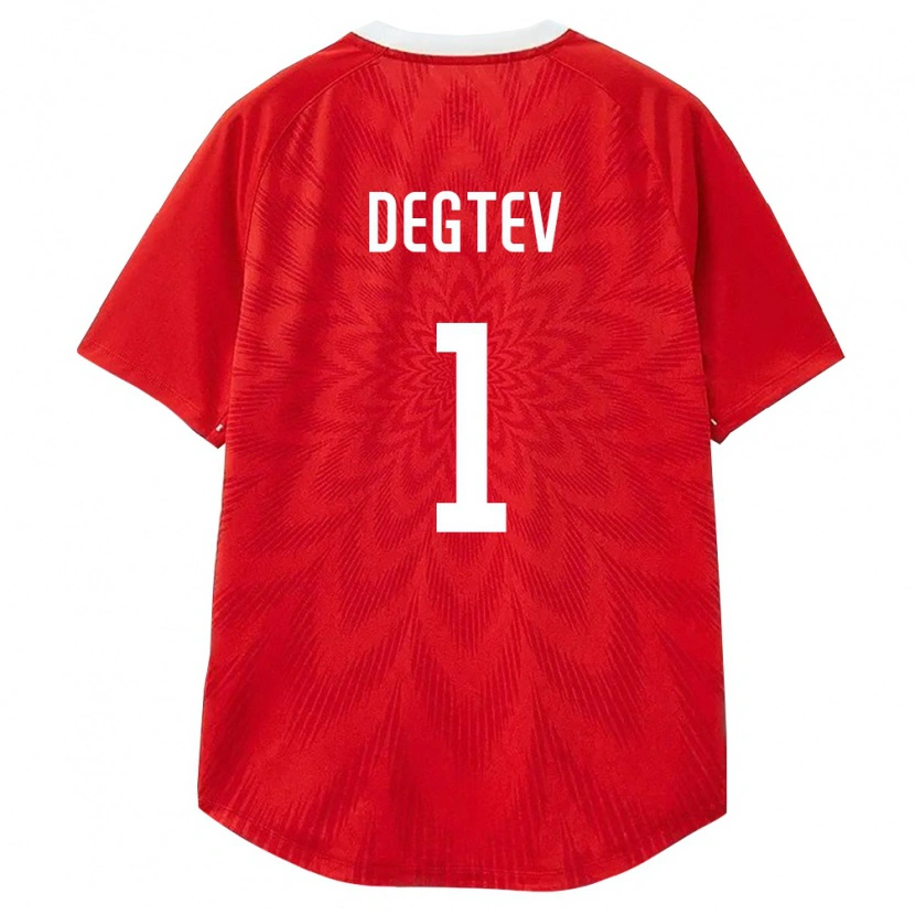 Danxen Niño Camiseta Rusia Aleksandr Degtev #1 Rojo Blanco Marrón 1ª Equipación 26-28 La Camisa México