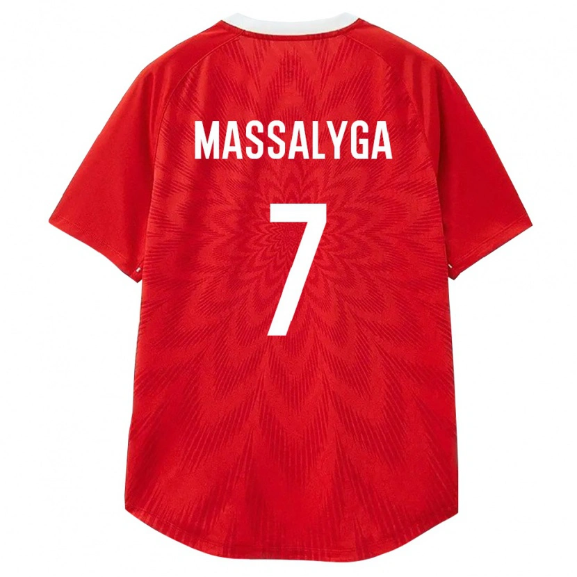 Danxen Niño Camiseta Rusia Nikita Massalyga #7 Rojo Blanco Marrón 1ª Equipación 26-28 La Camisa México