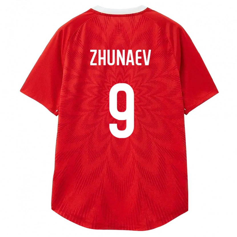Danxen Niño Camiseta Rusia Ivan Zhunaev #9 Rojo Blanco Marrón 1ª Equipación 26-28 La Camisa México
