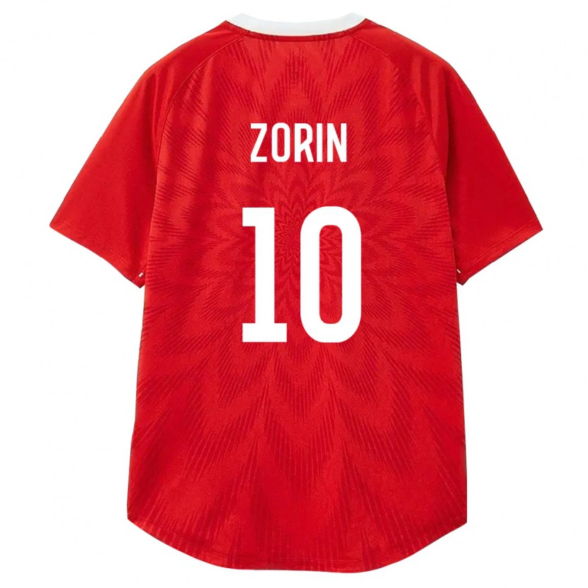 Danxen Niño Camiseta Rusia Daniil Zorin #10 Rojo Blanco Marrón 1ª Equipación 26-28 La Camisa México