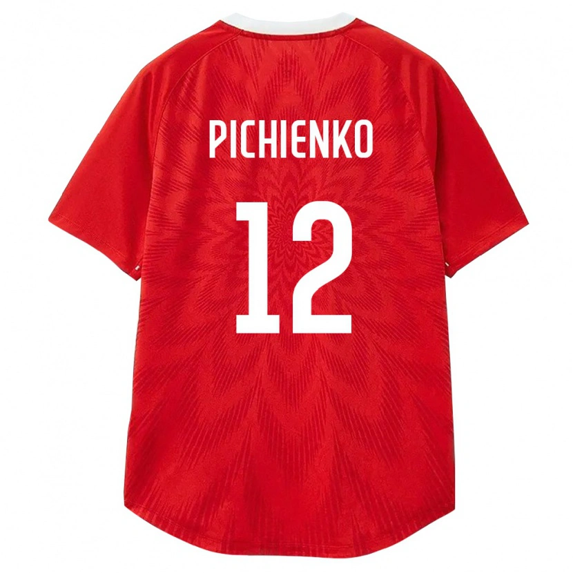Danxen Niño Camiseta Rusia Ruslan Pichienko #12 Rojo Blanco Marrón 1ª Equipación 26-28 La Camisa México