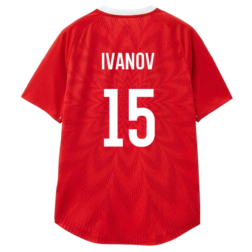 Danxen Niño Camiseta Rusia Maksim Ivanov #15 Rojo Blanco Marrón 1ª Equipación 26-28 La Camisa México