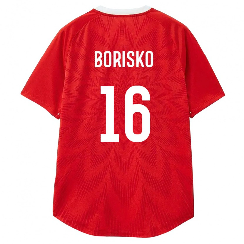 Danxen Niño Camiseta Rusia Maksim Borisko #16 Rojo Blanco Marrón 1ª Equipación 26-28 La Camisa México