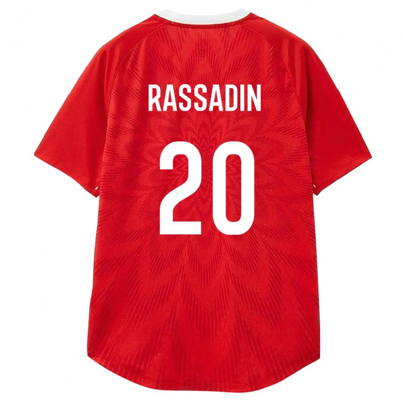 Danxen Niño Camiseta Rusia Vadim Rassadin #20 Rojo Blanco Marrón 1ª Equipación 26-28 La Camisa México