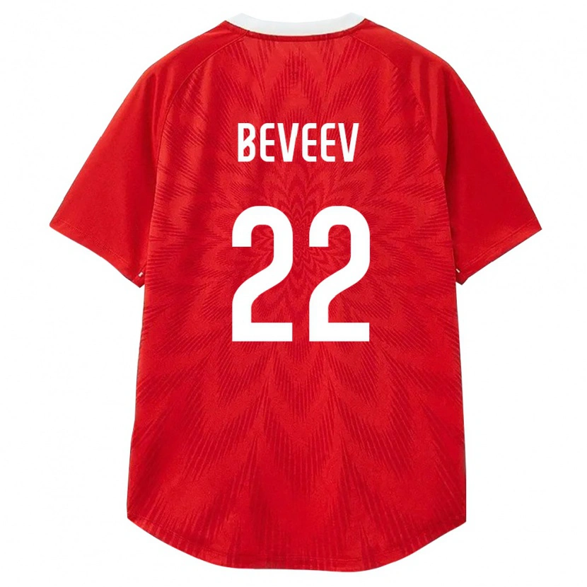 Danxen Niño Camiseta Rusia Mingiyan Beveev #22 Rojo Blanco Marrón 1ª Equipación 26-28 La Camisa México
