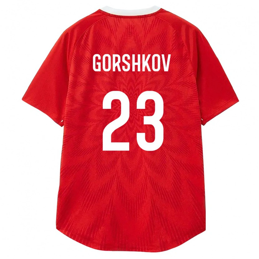 Danxen Niño Camiseta Rusia Yuriy Gorshkov #23 Rojo Blanco Marrón 1ª Equipación 26-28 La Camisa México