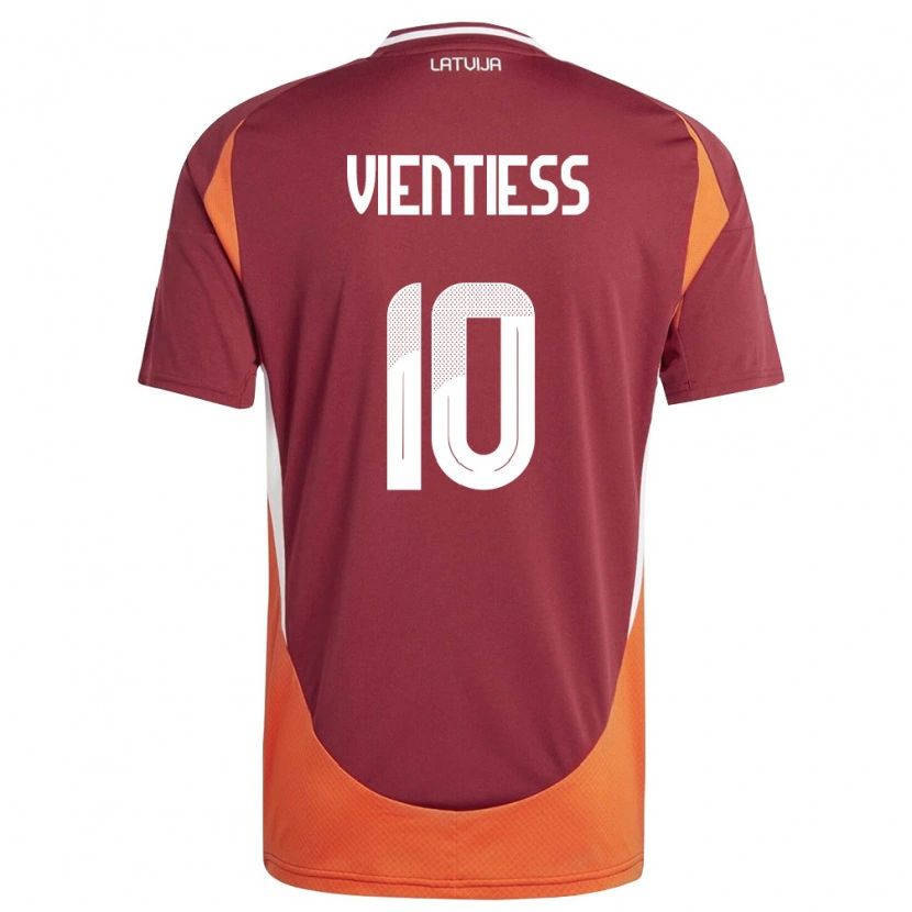 Danxen Niño Camiseta Letonia Roberts Vientiess #10 Rojo Oscuro Blanco Naranja 1ª Equipación 26-28 La Camisa México