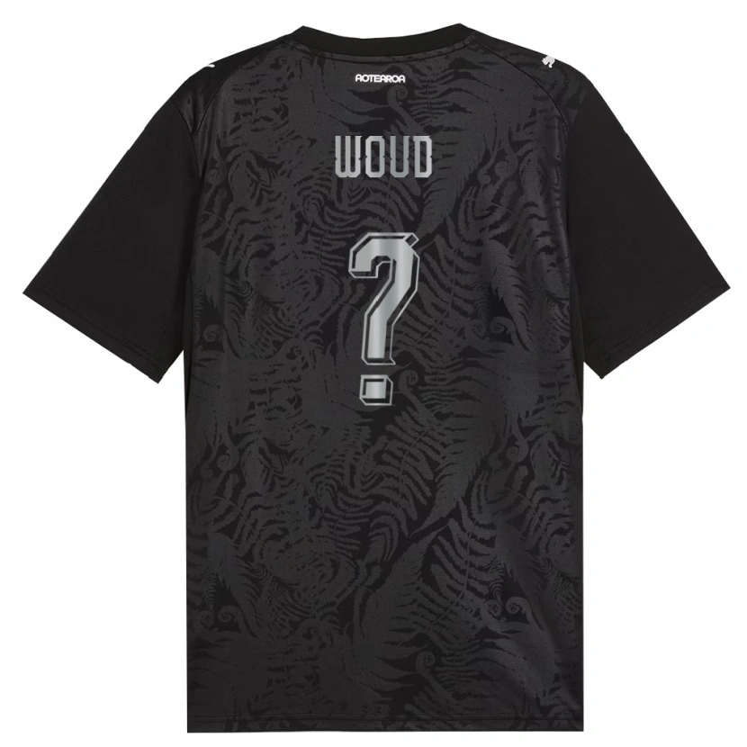 Danxen Niño Camiseta Nueva Zelanda Michael Woud #0 Blanco Negro Gris 1ª Equipación 26-28 La Camisa México