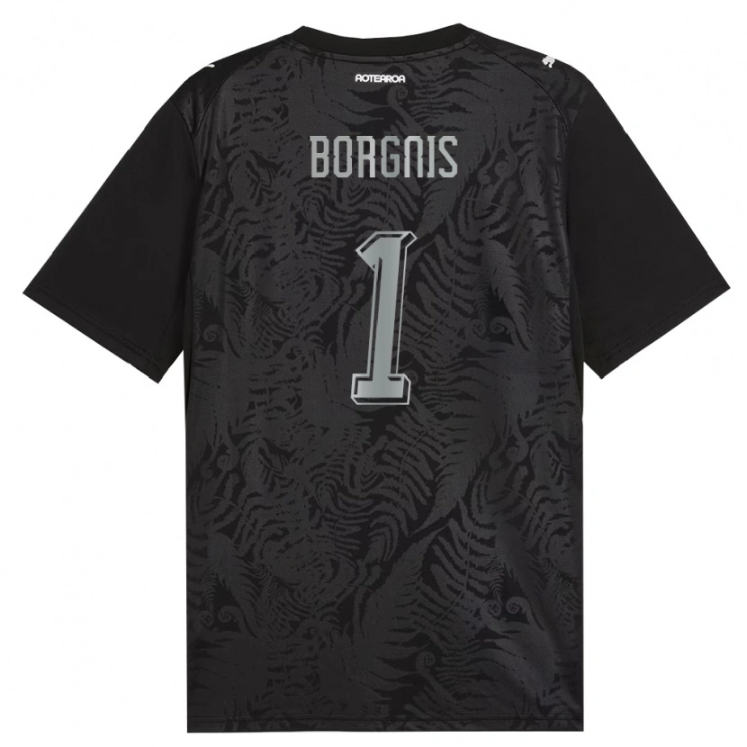 Danxen Niño Camiseta Nueva Zelanda Tobias Borgnis #1 Blanco Negro Gris 1ª Equipación 26-28 La Camisa México